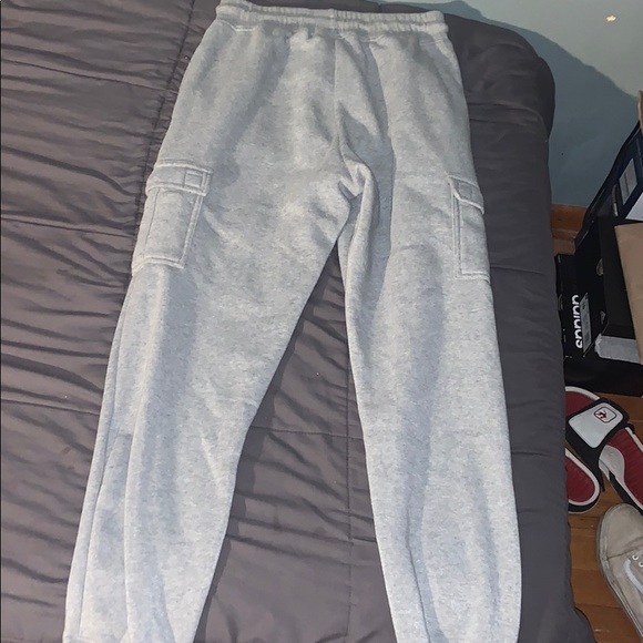 Gray Polyester Joggers - Picture 2 of 2